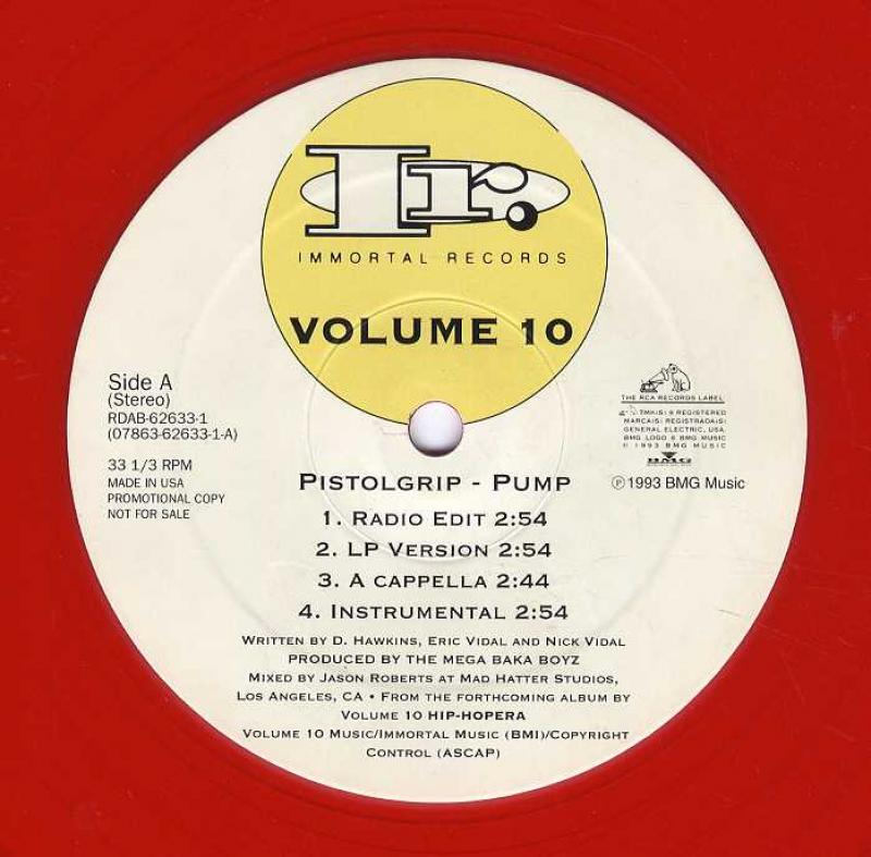 VOLUME 10/PISTOLGRIP-PUMP (Red Vinyl) レコード・CD通販のサウンド 