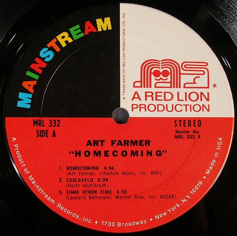 Art Farmer /Homecoming レコード通販・買取のサウンドファインダー