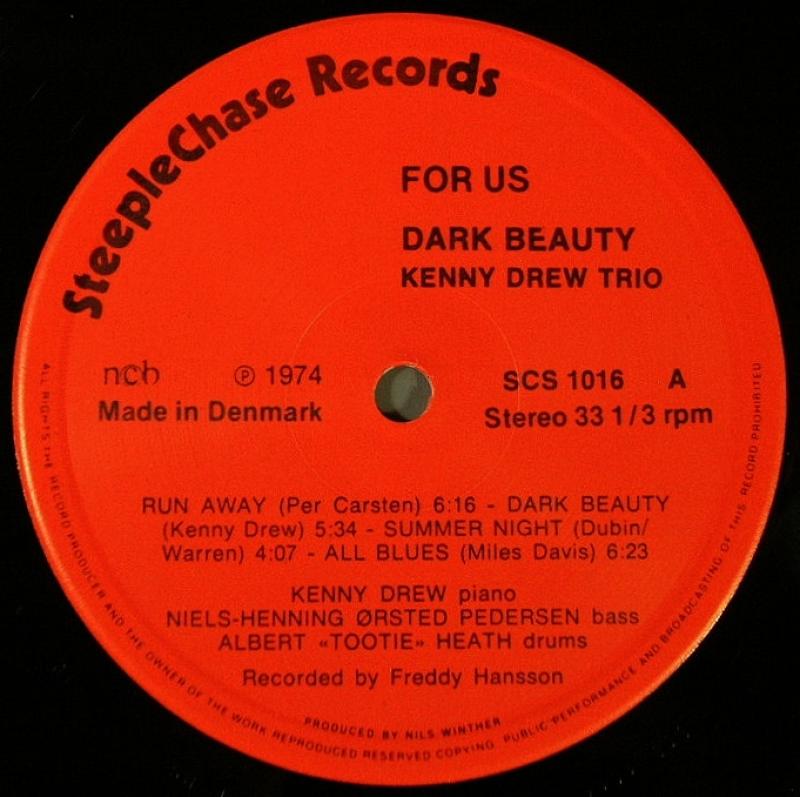DARK BEAUTY / KENNY DREW TRIO レコード LP - ジャズ