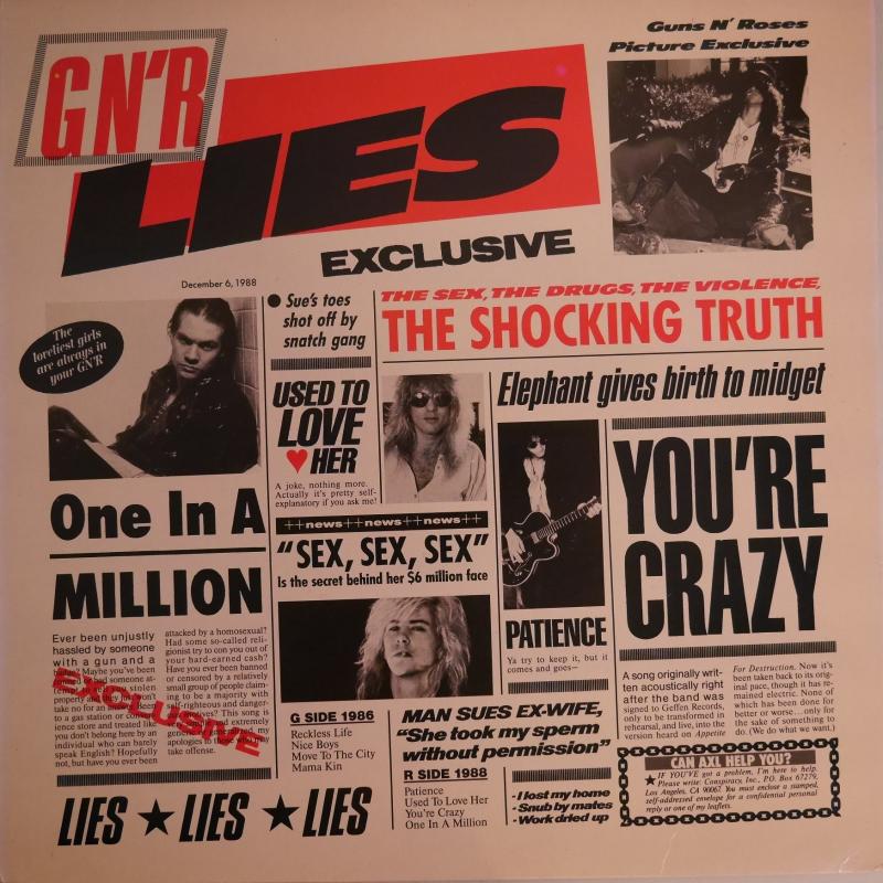 Guns N' Roses/G N' R LiesのLPレコード通販・販売ならサウンドファインダー