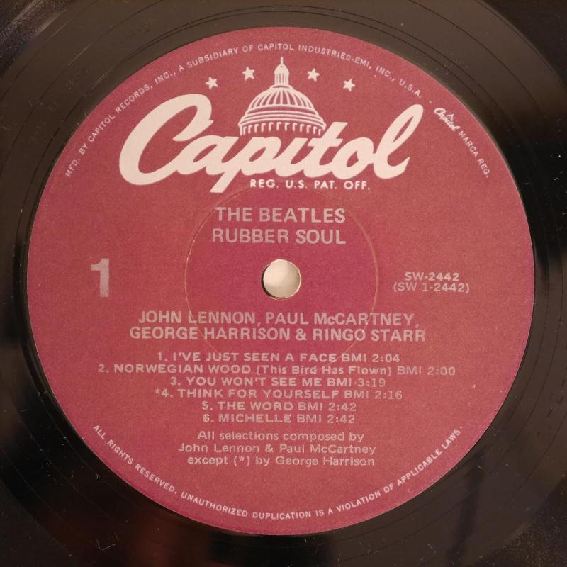 THE BEATLES/Rubber Soul ( US CAPITOL 紫ラベル） レコード