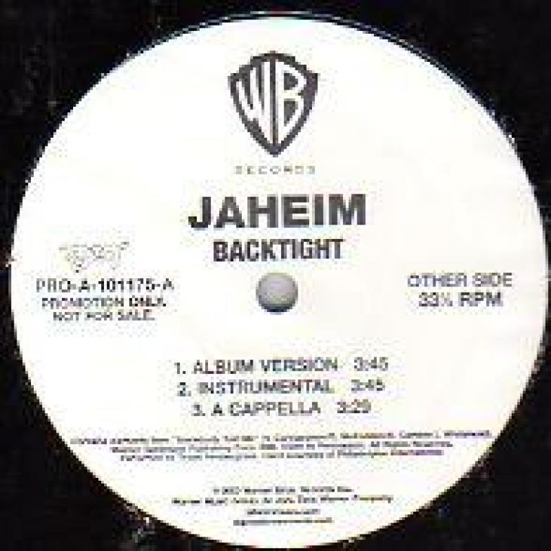 JAHEIM/BACKTIGHTの12インチレコード通販・販売ならサウンドファインダー"
