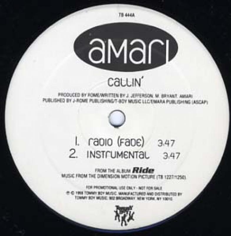 AMARI/CALLIN'-PROMOの12インチレコード通販・販売ならサウンドファインダー"