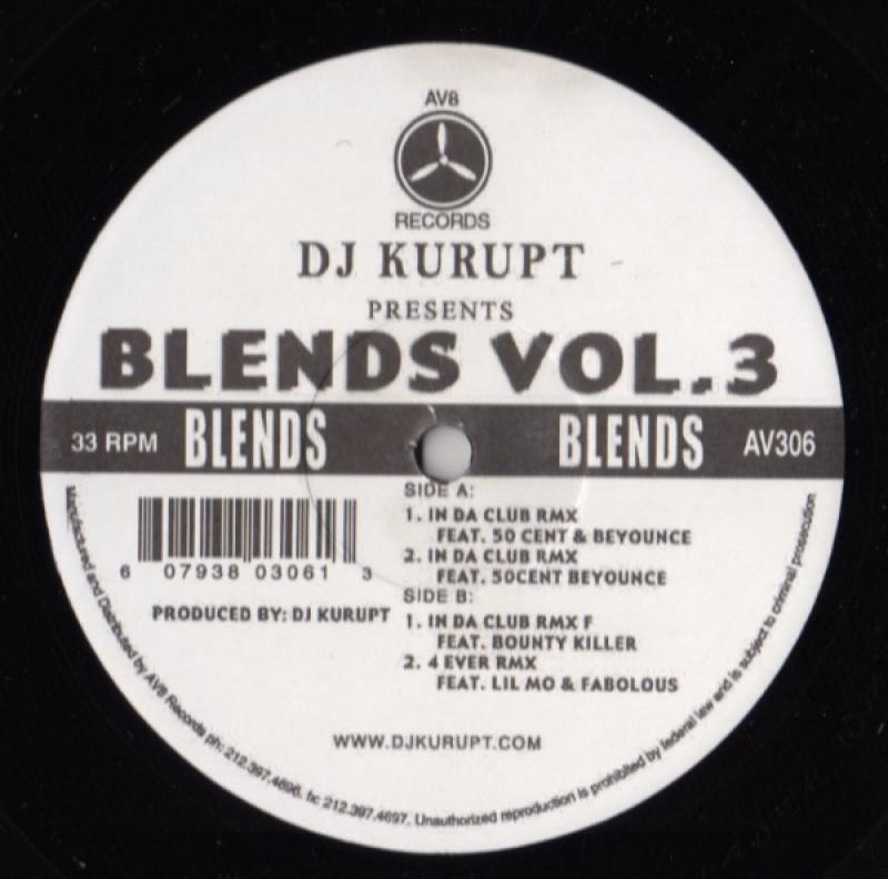 DJ KURUPT - Blends Vol.3 - 12 inch 45 rpm