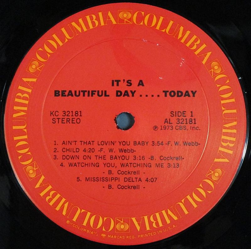 It's A Beautiful Day /Today レコード通販・買取のサウンドファインダー
