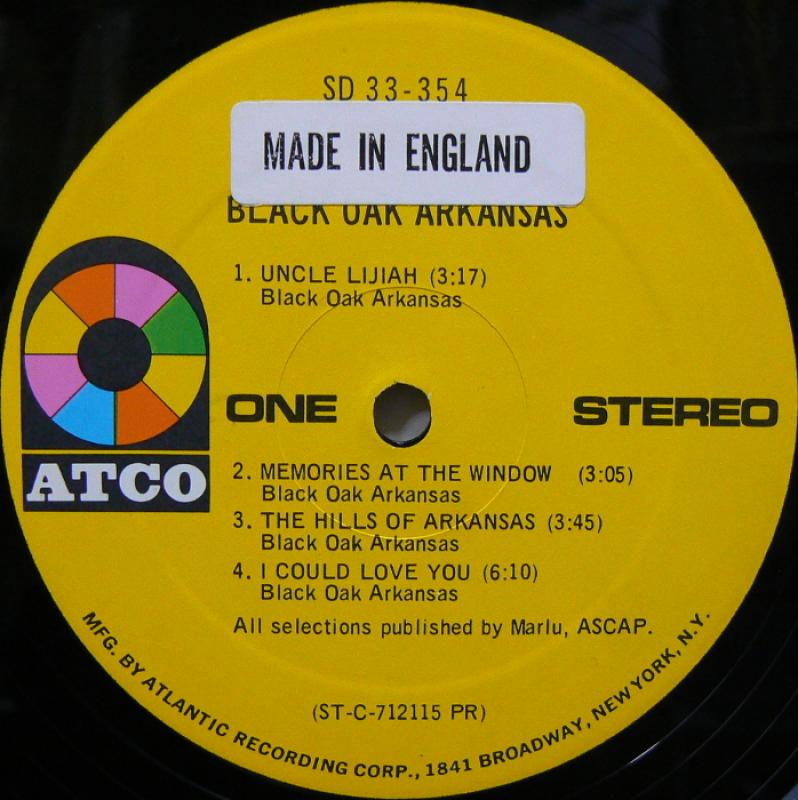 BLACK OAK ARKANSAS/BLACK OAK ARKANSAS レコード通販・買取のサウンドファインダー
