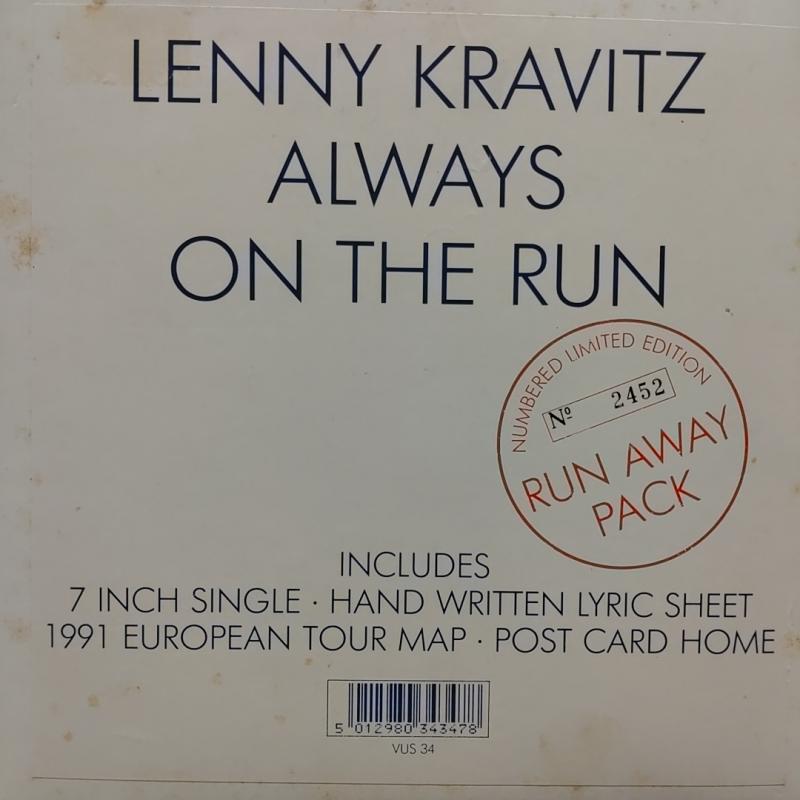 Lenny Kravitz/Always On The Run (Run Away Pack)のシングル盤 vinyl 7inch通販・販売ならサウンドファインダー