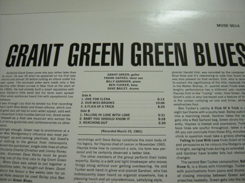 新品 Grant Green - Green Blues / レコード GRANT GREEN/GREEN BLUES レコード通販・買取はサウンドファインダー