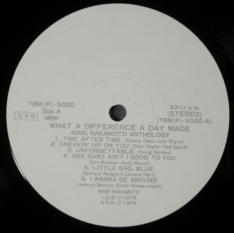Mari Nakamoto/What A Difference A Day Made レコード通販