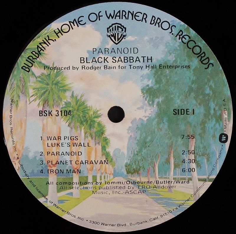 Black Sabbath /Paranoid レコード通販・買取はサウンドファインダー