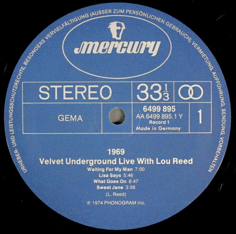 Velvet Underground/1969 Velvet Underground Live With Lou